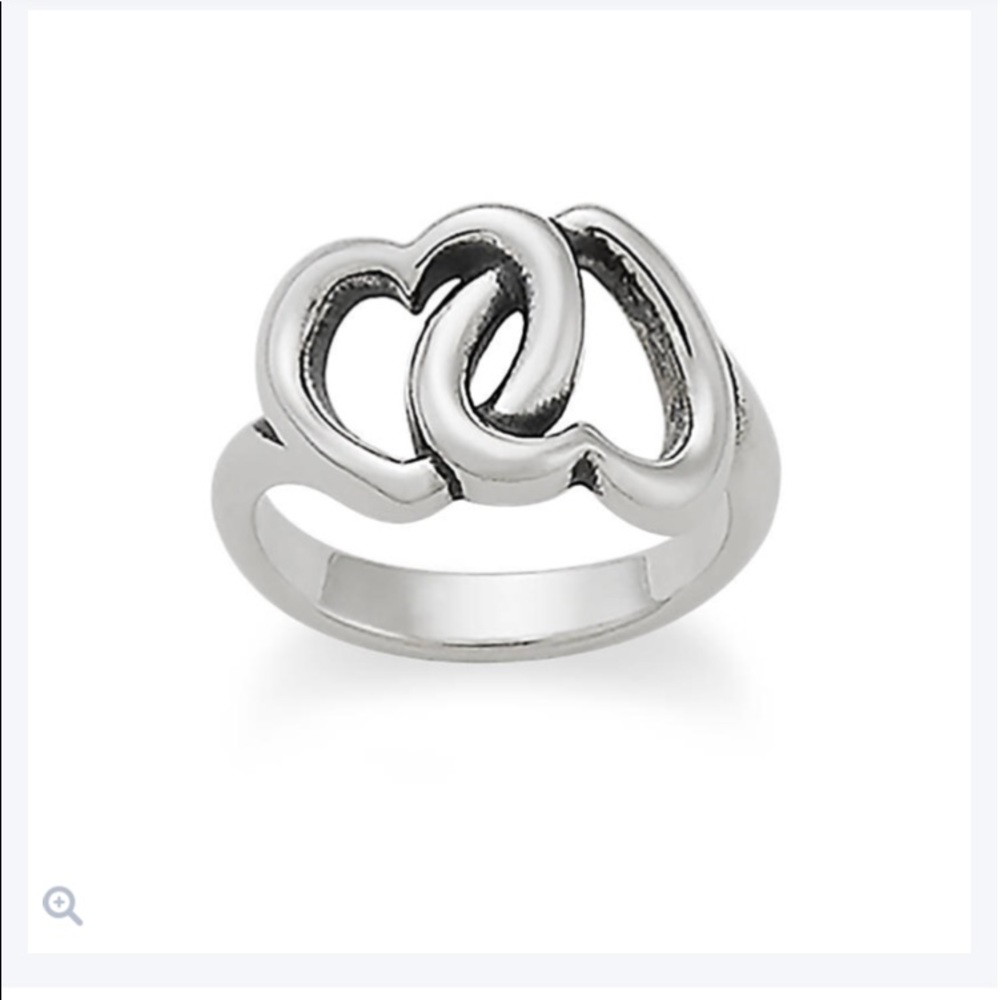 Twisted heart ring
